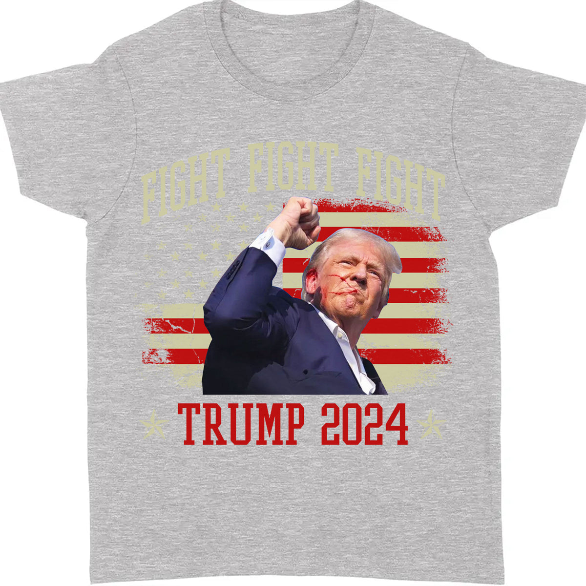 Trump Fight 2024 Shirt Pennsylvania Rally | Trump Supporters Shirt Dark T1152 - GOP