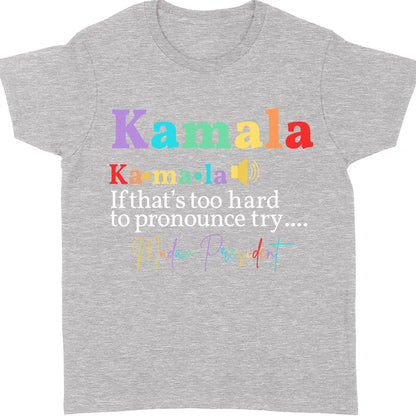 Kamala Madam President | Kamala Harris 2024 Shirt | Democrat Shirt Dark T1243 - KH2
