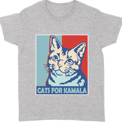Cats For Kamala Shirt | Kamala Harris 2024 Shirt | Democrat Shirt Dark T1246 - KH2