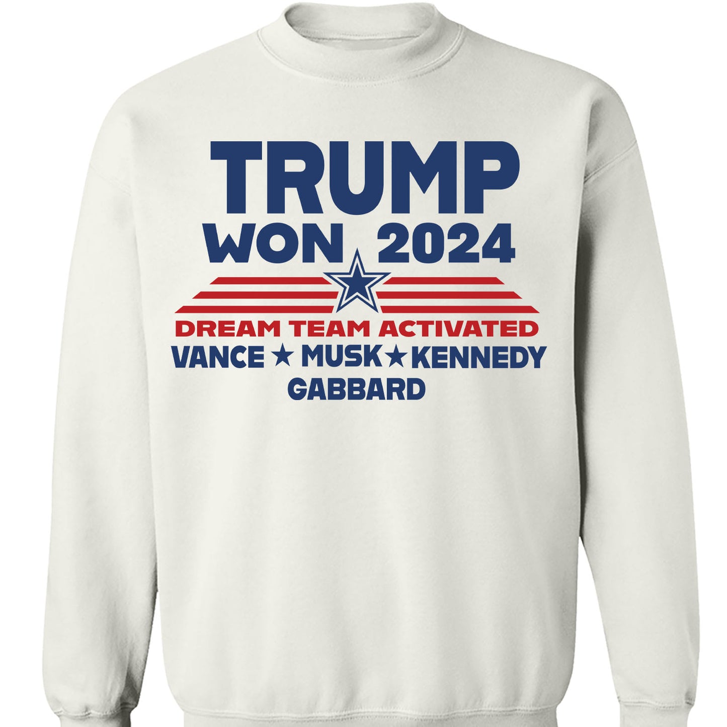 Trump Won 2024, Trump 47th President, Trump Dream Team Activated Shirt Bright T1710 - GOP
