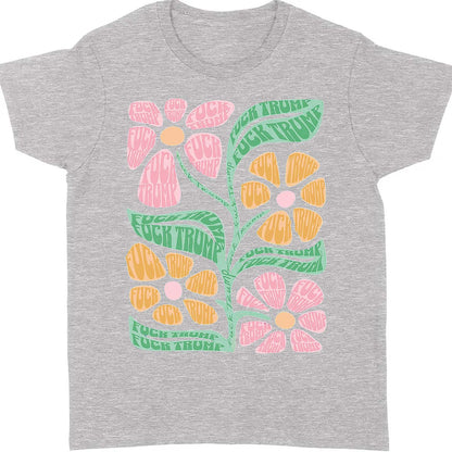 Subtle Floral 8647 Anti Trump Shirt – Progressive Fuck Trump Tee For Democrats And Pro-Democracy Supporters Dark Shirt 682197