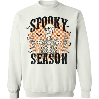 Spooky Season Retro Skull Smiley Face Halloween Shirt, Trendy Halloween Shirt 776V2
