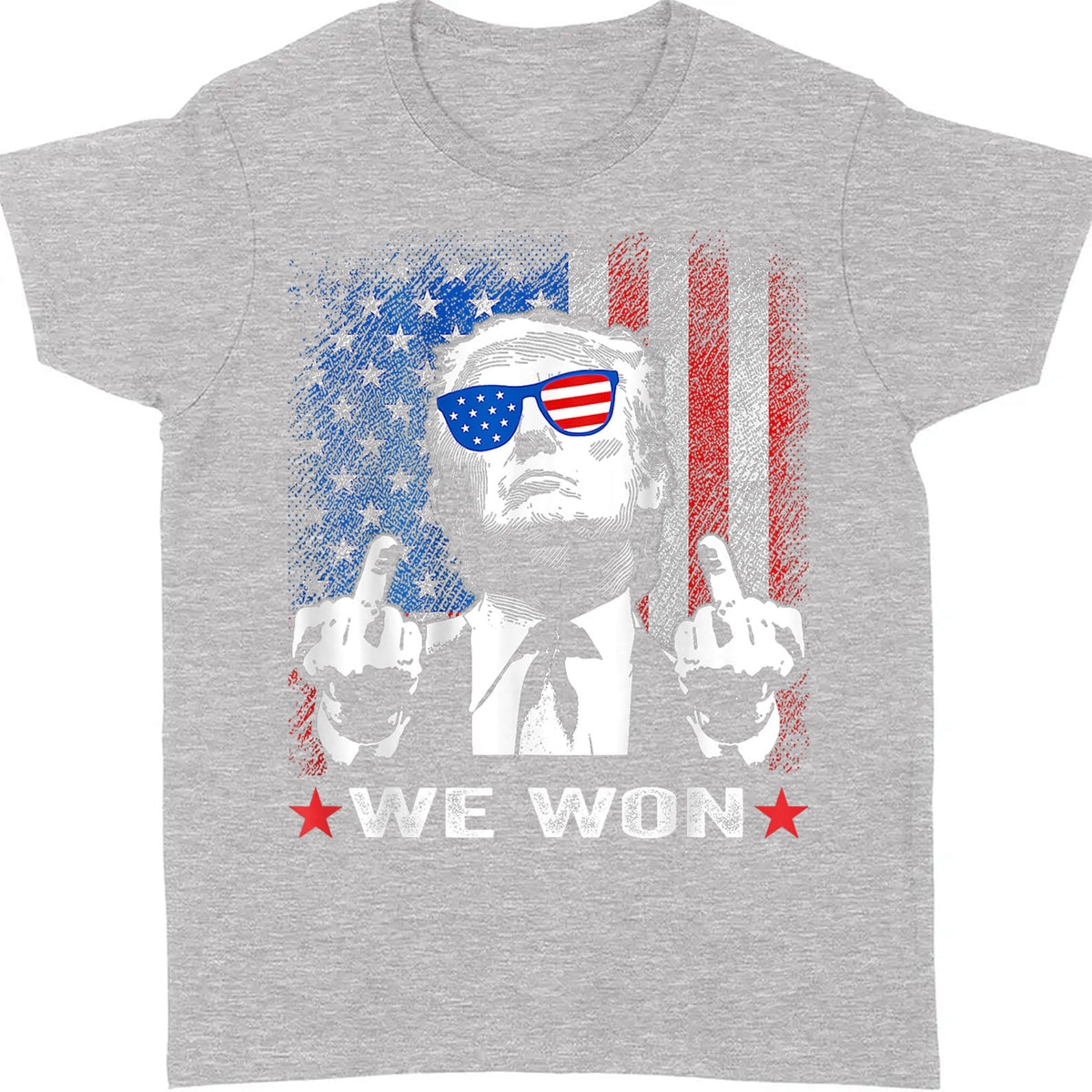 Trump We Won , Trump Won, Funny Trump Shirt, Trump 47th President Shirt Dark T1747 - GOP