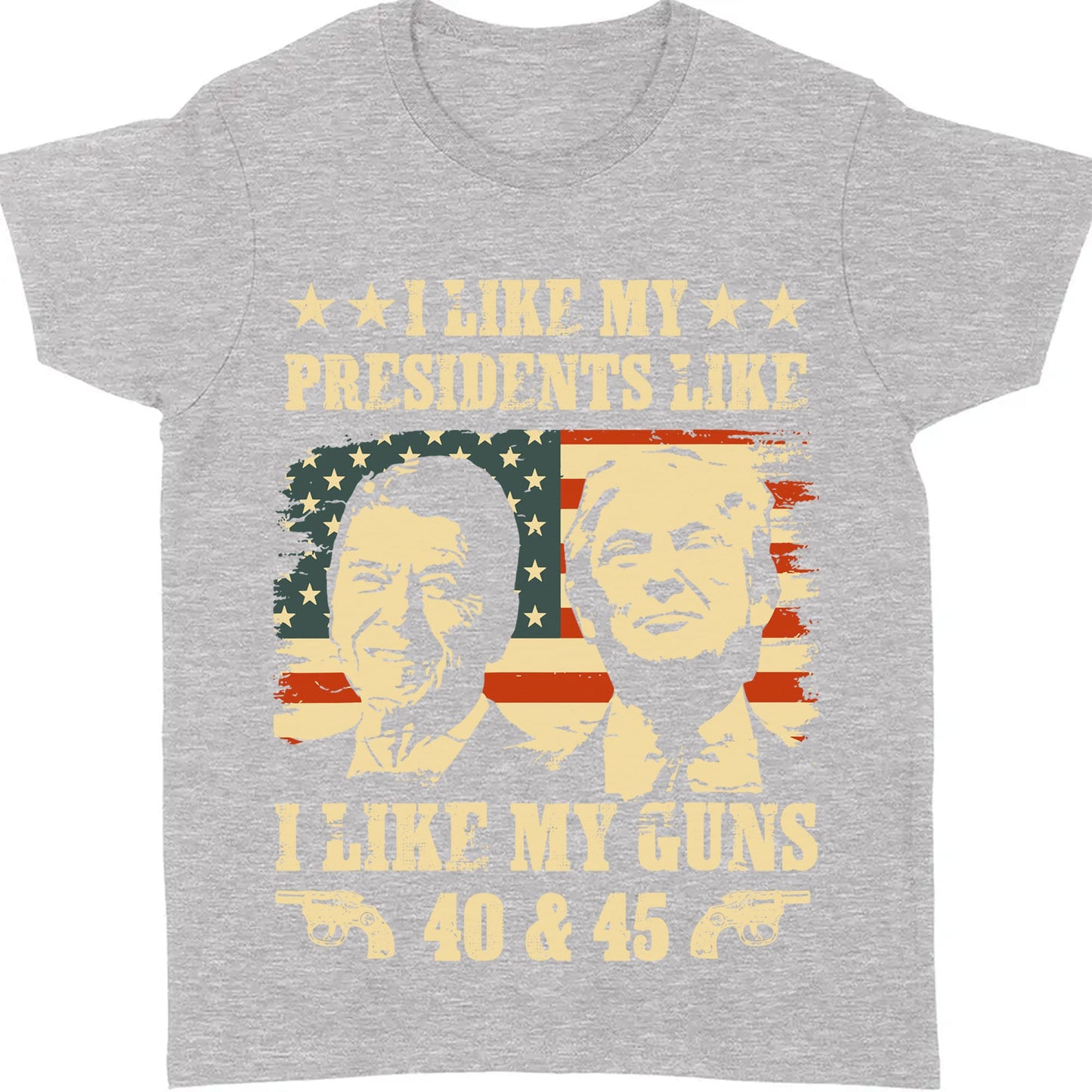 I Like My President I Like My Guns | Trump 2024 Shirt | Political Shirt | Trump Supporters Shirt Dark T1199 - GOP