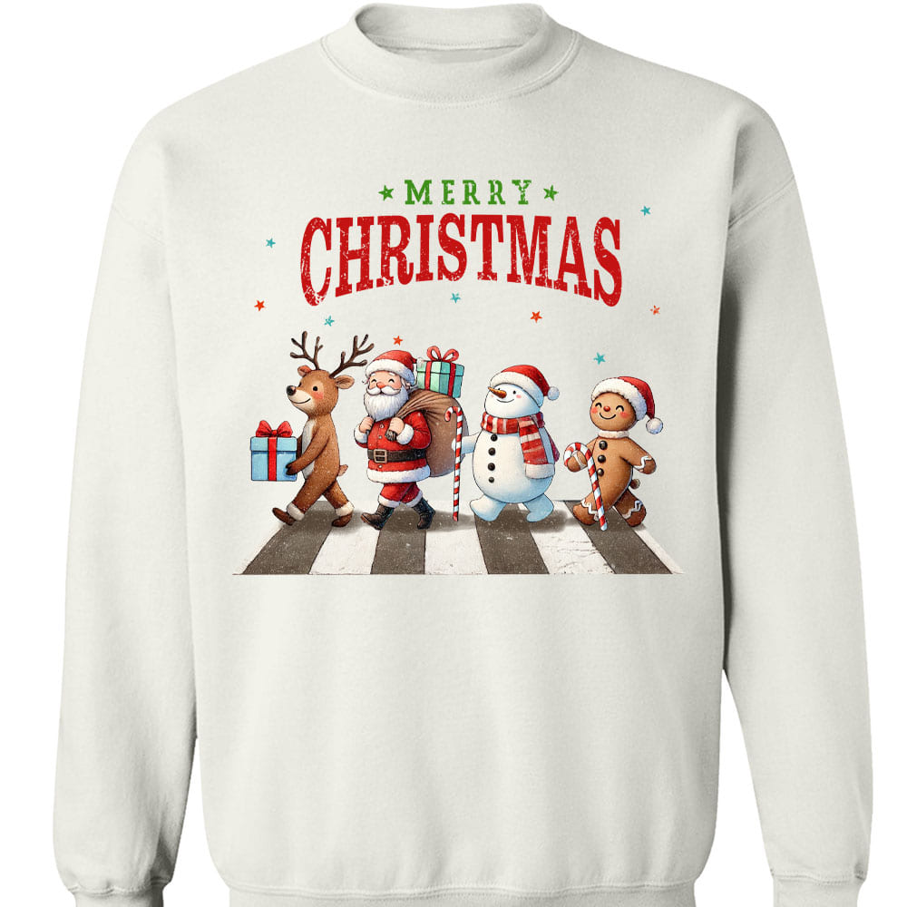 Merry Christmas Shirt, Cute Christmas Elements Sweater, Xmas Holiday Sweatshirt T1641