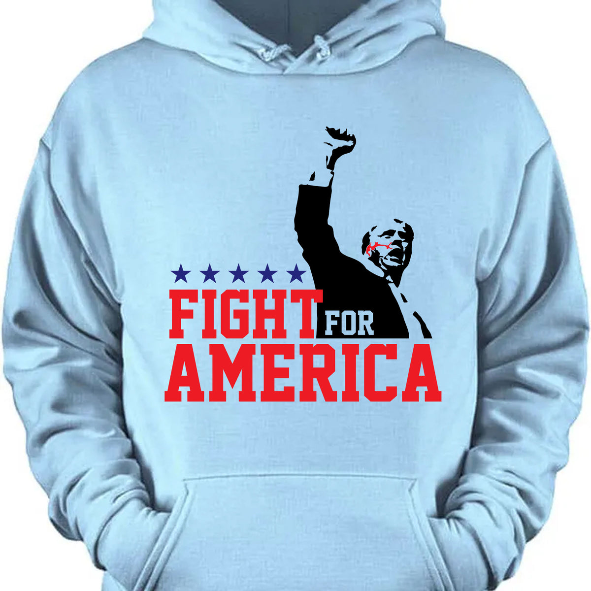 Fight For America Shirt | Trump Shot Fight Shirt | Donald Trump Shirt Bright C1110 - GOP