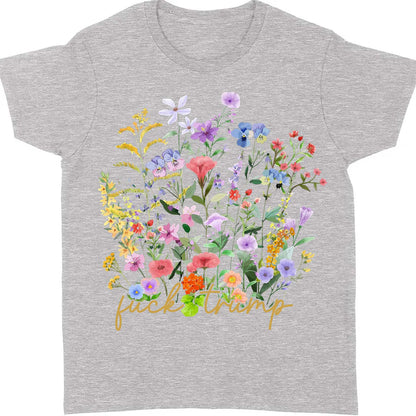 Subtle Fuck Trump Shirt - Ditsy Floral 8647 Anti Trump Tee, Democrat & Anti Republican Parody Shirt 682195
