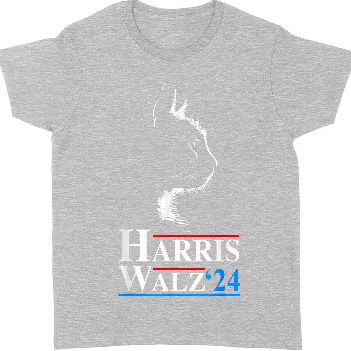 Harris Walz 2024 Cat Shirt | Cat Funny VP Vice President Election | Kamala Harris 2024 Shirt | Democrat Shirt Dark T1408 - KH2