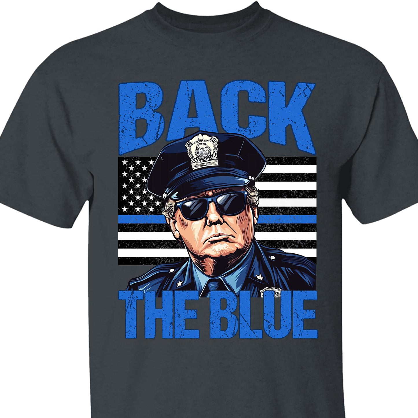 Trump Back The Blue Shirt, Police For Trump Shirt, Trump Cops Shirt, Republican Dark Shirt 681984 - GOP