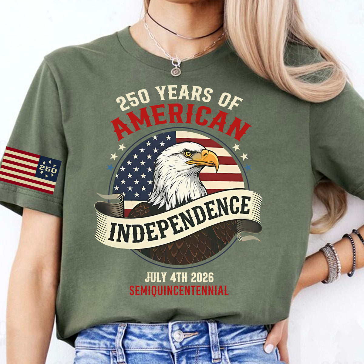 250 Years Of American Independence Shirt | Happy 250th Birthday USA | Patriotic 4th Of July Tee | America 250th Anniversary | Independence Day Shirt 682568