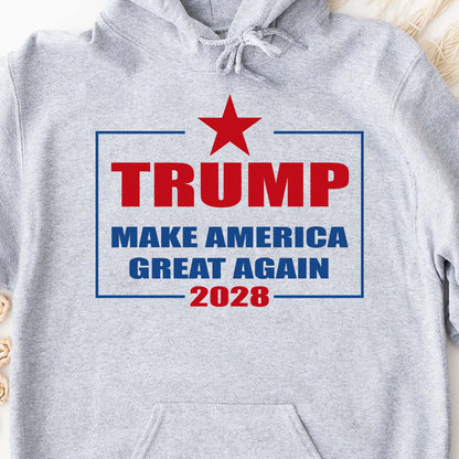 Make America Great Again – Trump 2028 Patriotic T-Shirt | Trump For President 2028, MAGA, Republican Apparel, Donald Trump Gift | GOP 682280