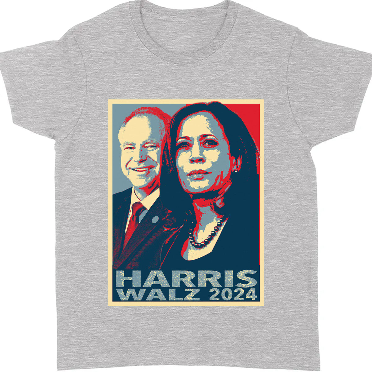 Kamala Harris Tim Walz Shirt, Harris Walz Shirt, Kamala Harris 2024 Shirt, Democrat Shirt Dark T1373 - KH2