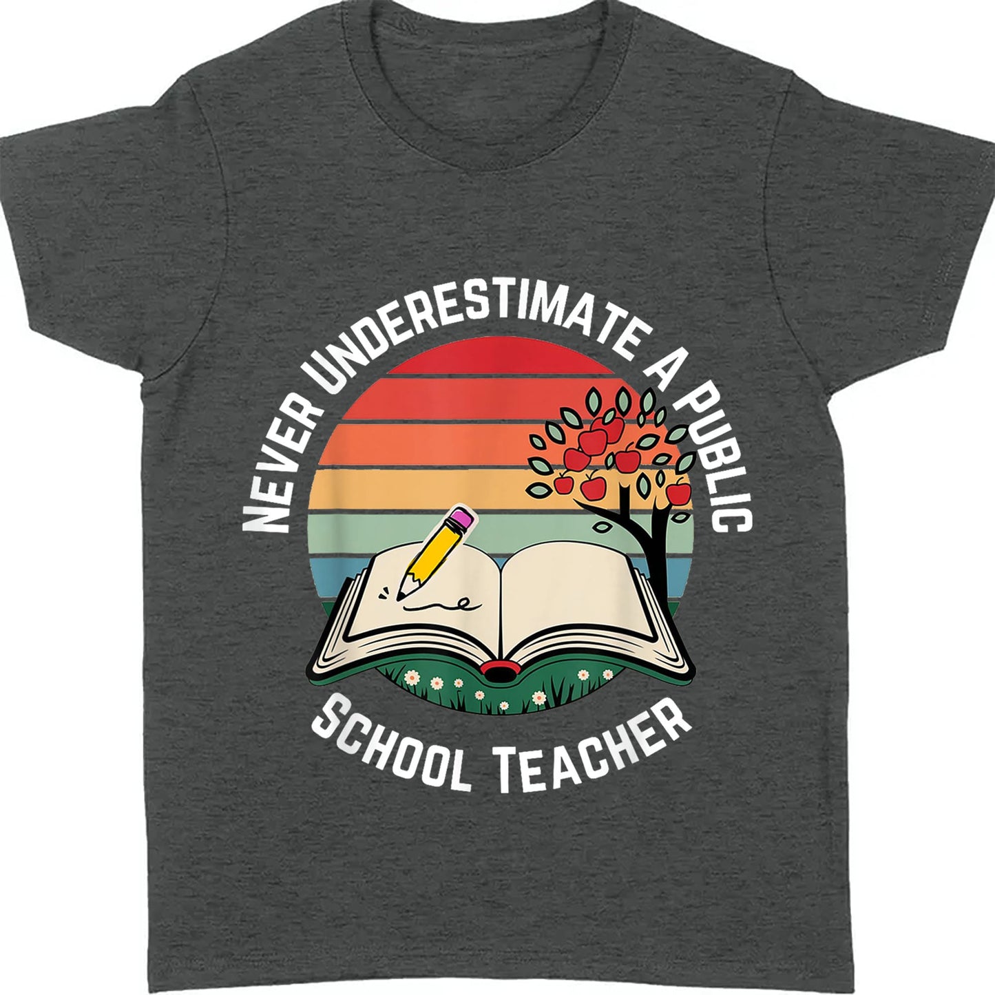 Never Underestimate A Public School Teacher Shirt | Democrat Shirt | Kamala Harris 2024 Shirt Dark T1547 - KH2