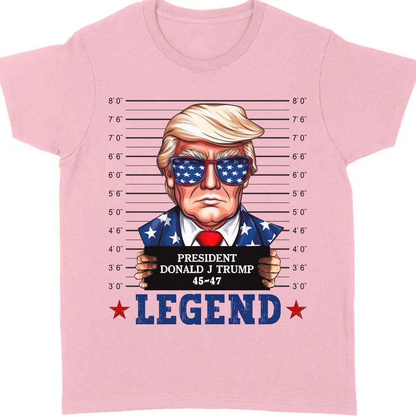 Trump Mugshot Legend Shirt | Trump 2024 Shirt | Trump Supporters Tee | Donald Trump Shirt Bright C1077 - GOP