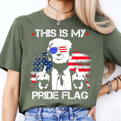 This Is My Pride Flag Trump Shirt | Happy 250th Birthday USA | Patriotic 4th Of July Tee | America 250th Anniversary | Independence Day Shirt 682574