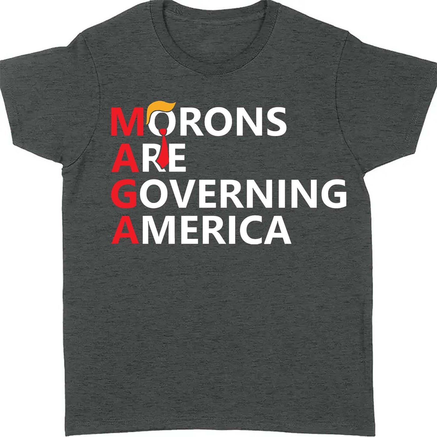 Morons Are Governing America Shirt – 8647 Anti Trump Political Protest Tee, Resist Statement Dark Shirt 682184
