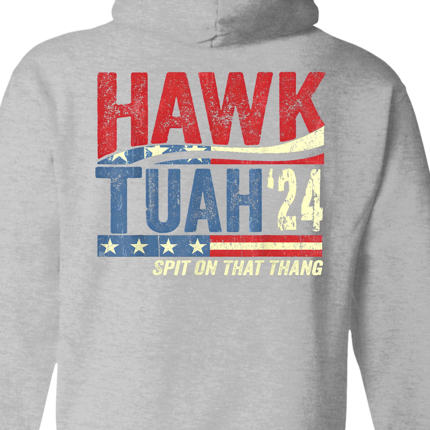 Hawk Tuah Spit On That Thang 2024 American Flag | Hawk Tuah Shirt | Election Tee | Political Dark Backside Shirt C1081 - GOP