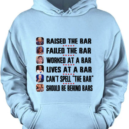 Trump Raised The Bar Harris Failed The Bar T-Shirt | Trump 2024 Shirt | Trump Supporters Shirt Bright T1213 - GOP
