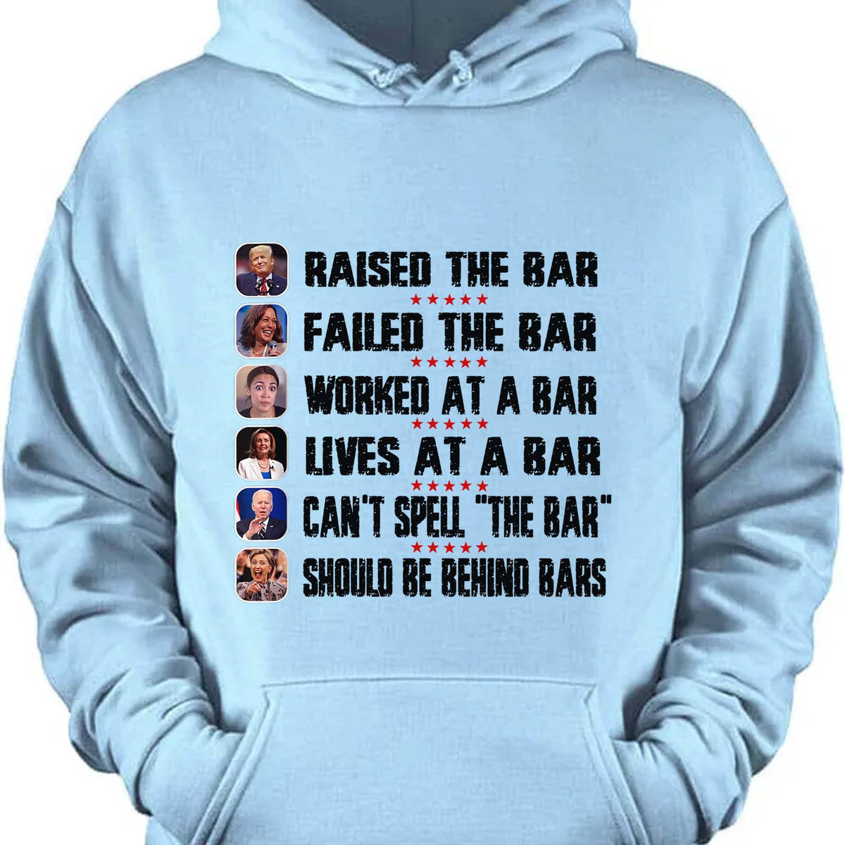 Trump Raised The Bar Harris Failed The Bar T-Shirt | Trump 2024 Shirt | Trump Supporters Shirt Bright T1213 - GOP