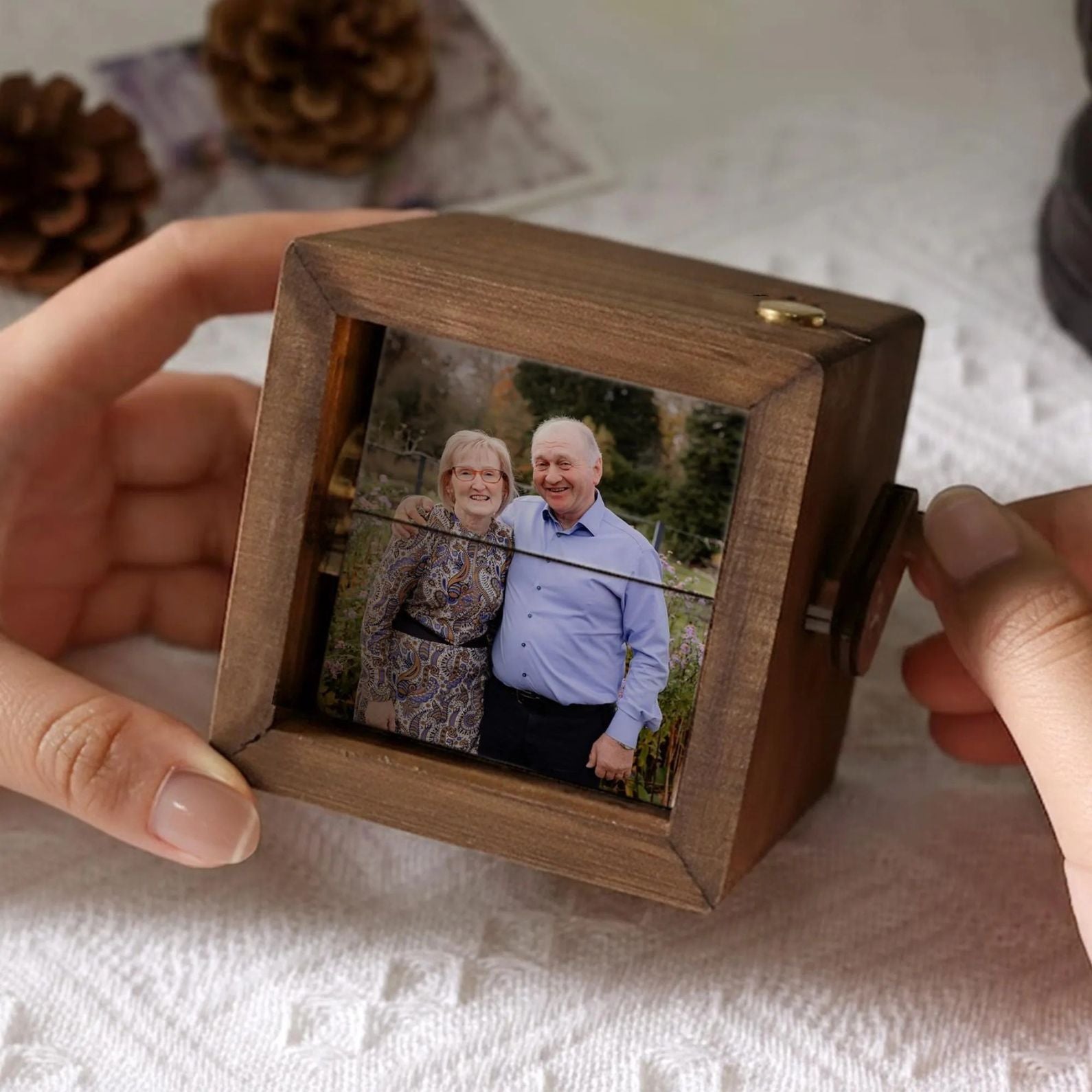 Custom Photo Flipbook Frame, Personalized Photo Box With Light, Picture Box, Memorial Gifts, Sympathy Gifts 683868