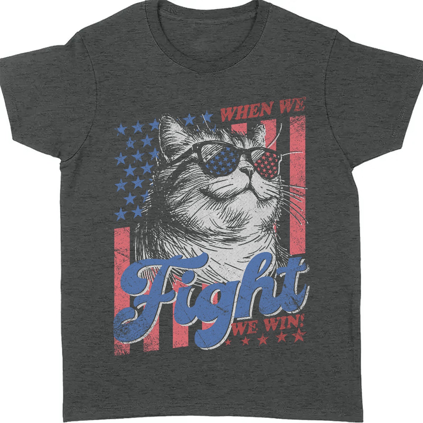 When We Fight We Win Shirt | Kamala Harris 2024 Shirt | Democrat Shirt Dark T1443 - KH2