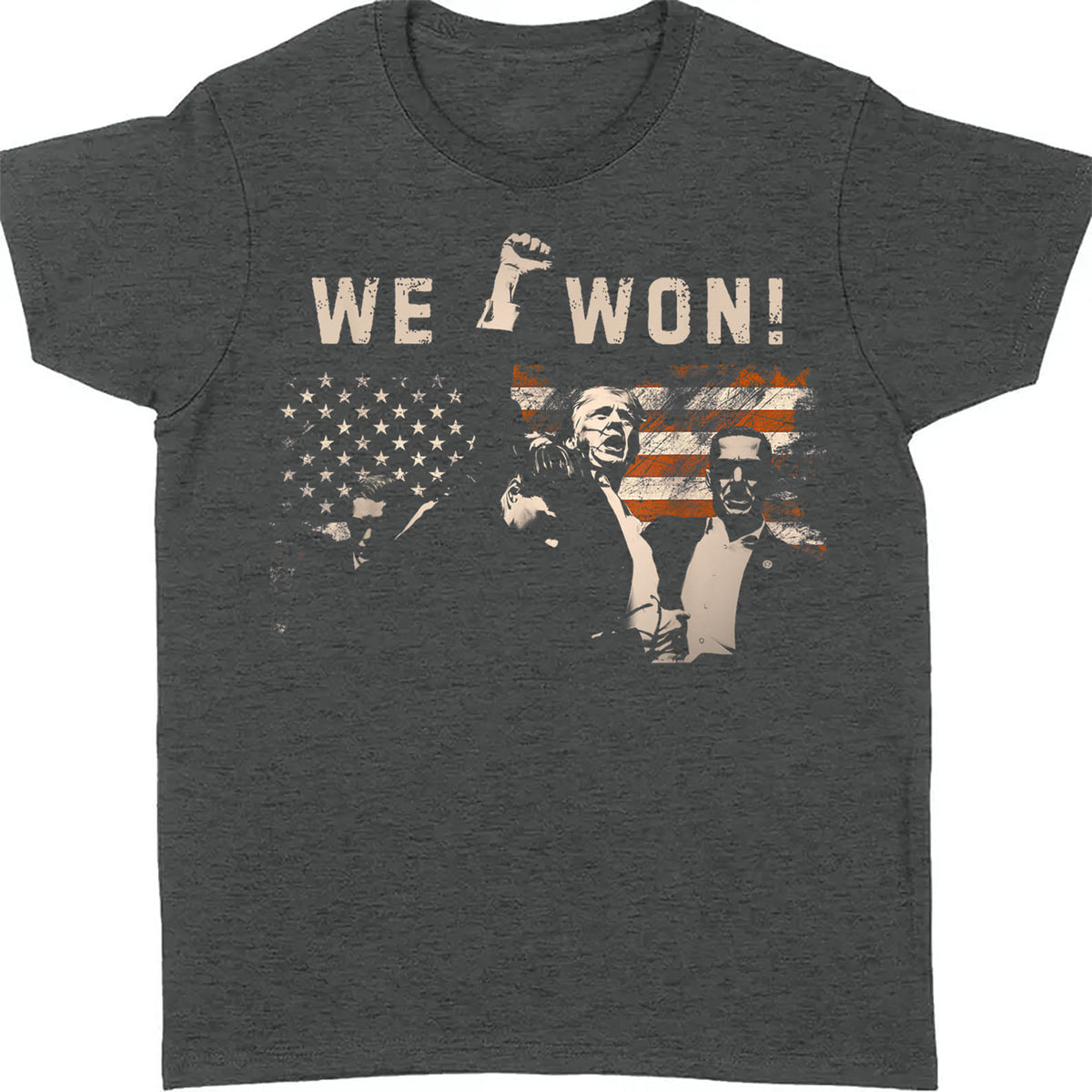 Trump We Won, Wins Inauguration 47 Shirt, US President 2025 Election Shirt Dark T1699 - GOP