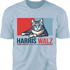 Harris Walz 2024 Cat Obviously Shirt | Kamala Harris 2024 Shirt | Democrat Shirt Bright C1420 - KH2