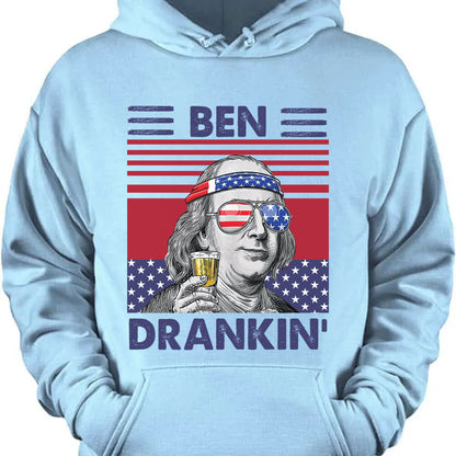 Ben Drankin Funny 4th Of July Drinking Shirt Bright T1191