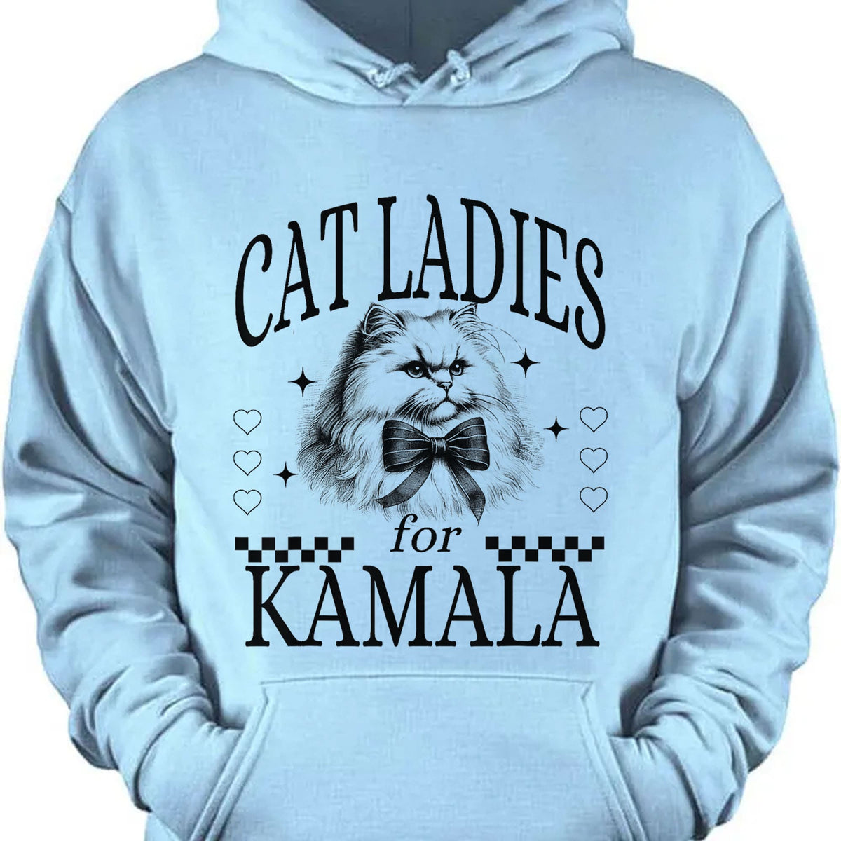 Cat Ladies For Kamala Shirt | Kamala Harris 2024 Shirt | Democrat Shirt Bright T1238 - KH2