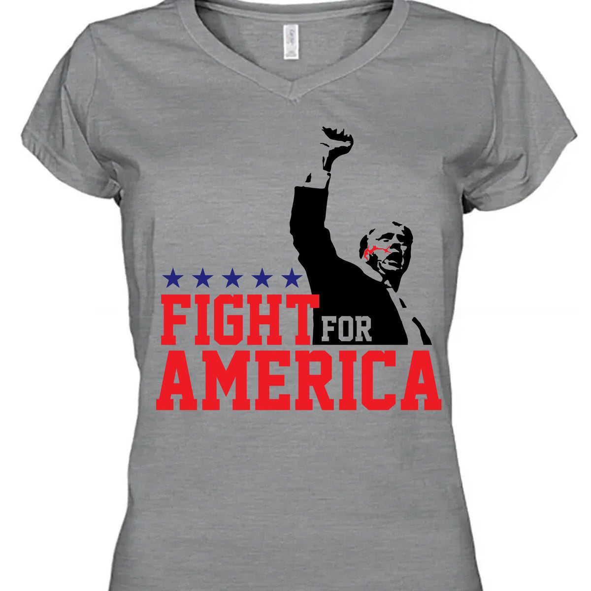 Fight For America Shirt | Trump Shot Fight Shirt | Donald Trump Shirt Bright C1110 - GOP