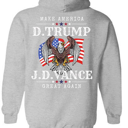 Trump Vance Make America Great Again Shirt | JD Vance Shirt | Election 2024 Shirt | Trump Supporters Backside Shirt Dark T1390 - GOP