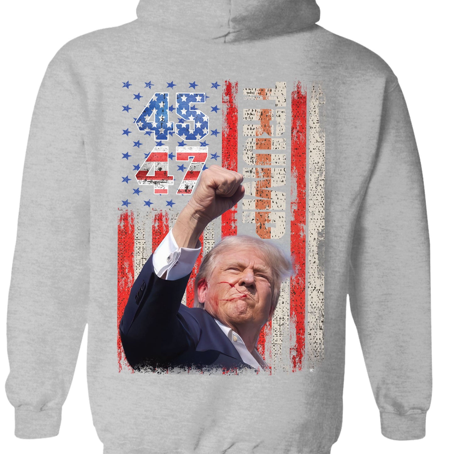 Trump Fight 45 47 Shirt | Political 2024 Shirt | Trump Supporters Backside Shirt Dark T1220 - GOP