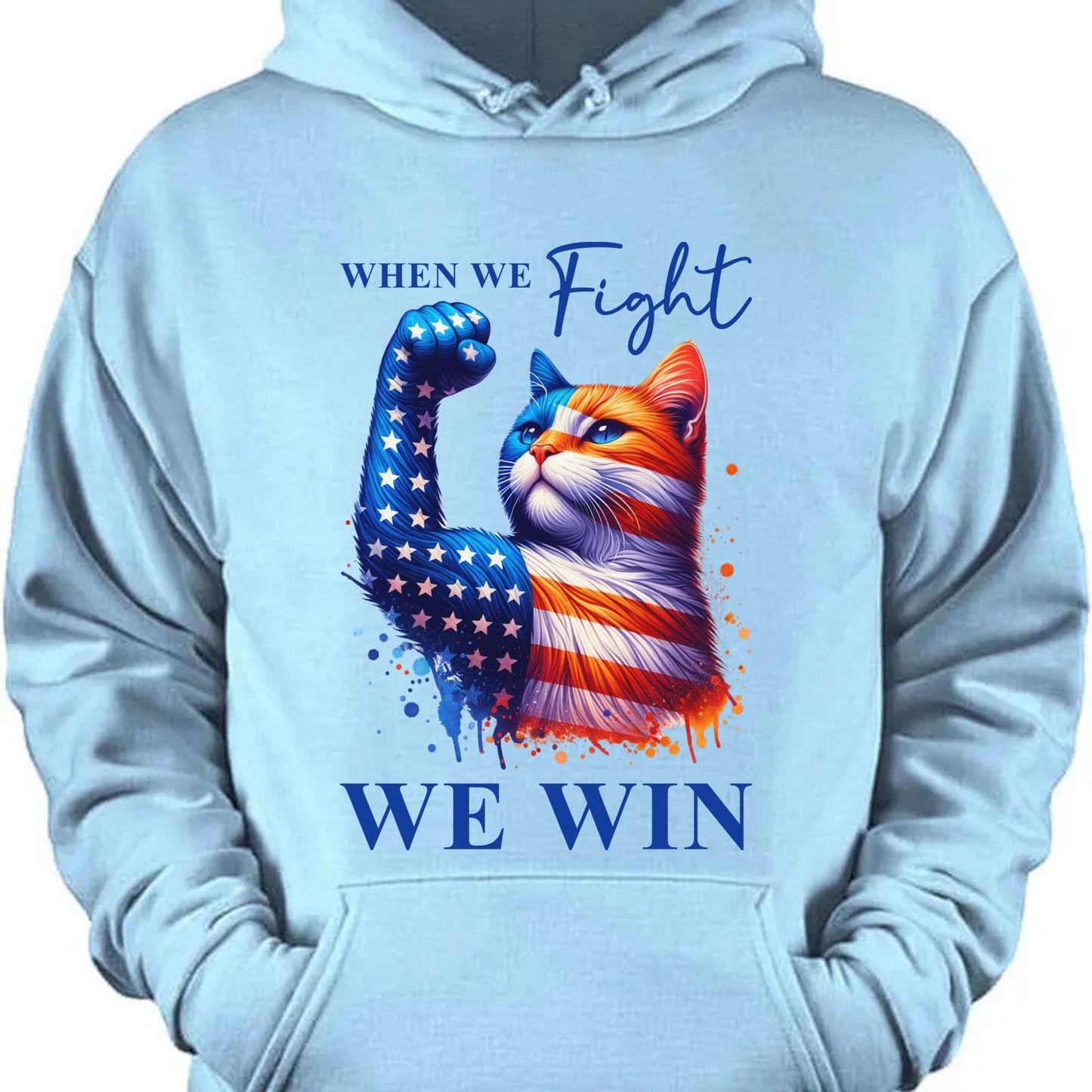 When We Fight We Win Shirt | Kamala Harris 2024 Shirt | Democrat Shirt Bright T1442 - KH2