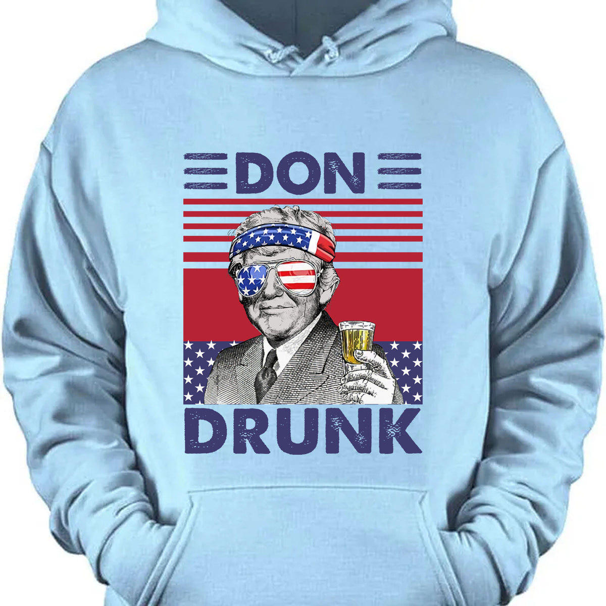Don Drunk Funny 4th Of July Drinking Shirt Bright T1183
