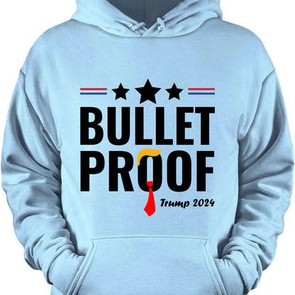 Bullet Proof | Trump Fight 2024 Shirt | Trump Supporters Shirt Bright T1127- GOP