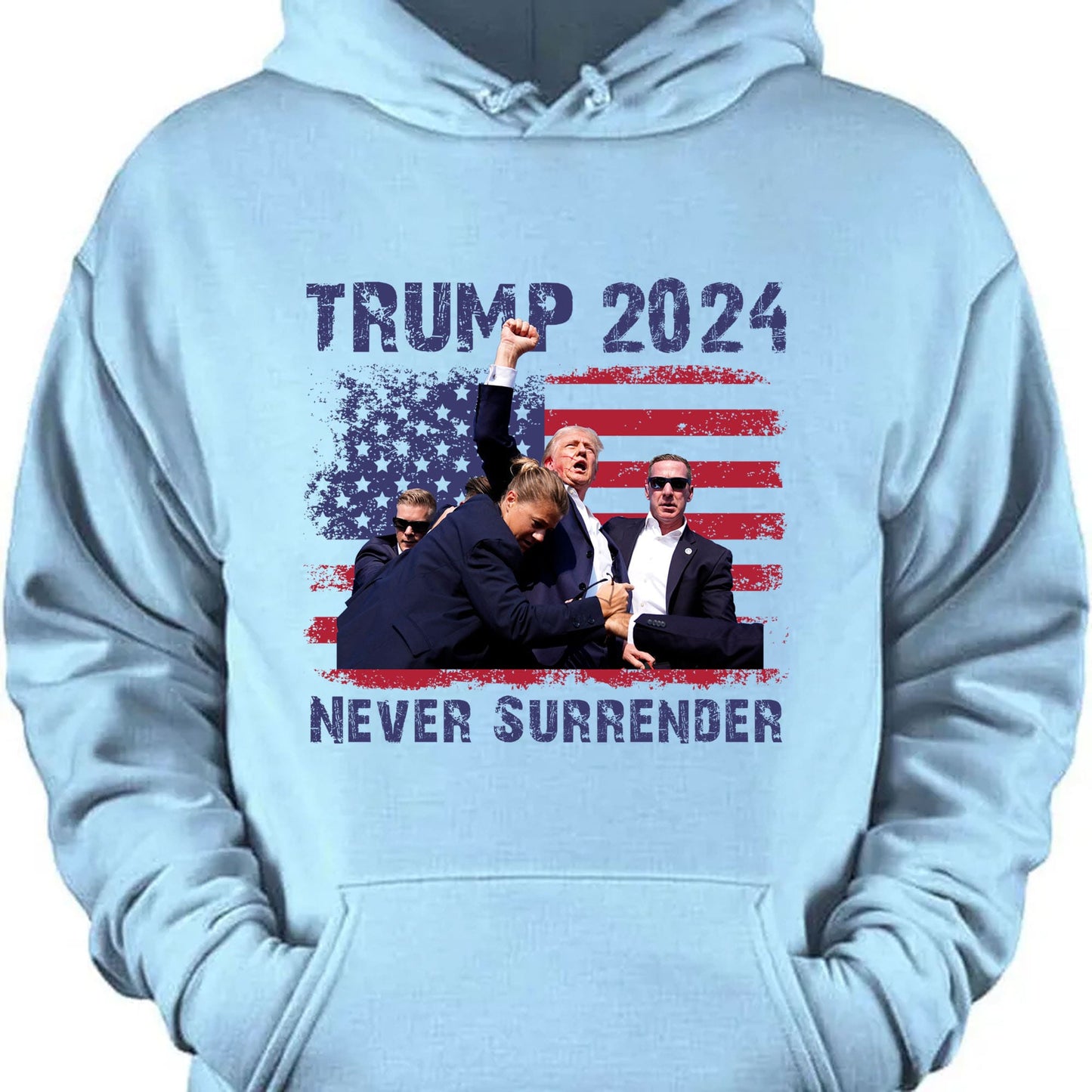 Never Surrender | Trump Fight 2024 Shirt Pennsylvania Rally | Donald Trump Shirt Bright T1155 - GOP