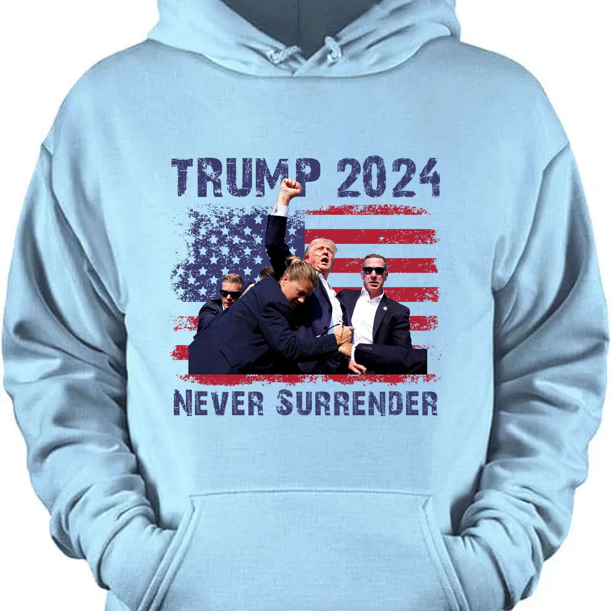 Never Surrender | Trump Fight 2024 Shirt Pennsylvania Rally | Donald Trump Shirt Bright T1155 - GOP