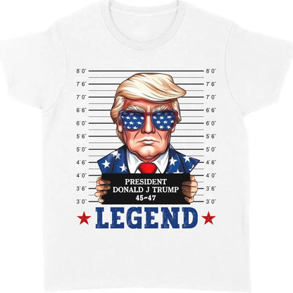 Trump Mugshot Legend Shirt | Trump 2024 Shirt | Trump Supporters Tee | Donald Trump Shirt Bright C1077 - GOP