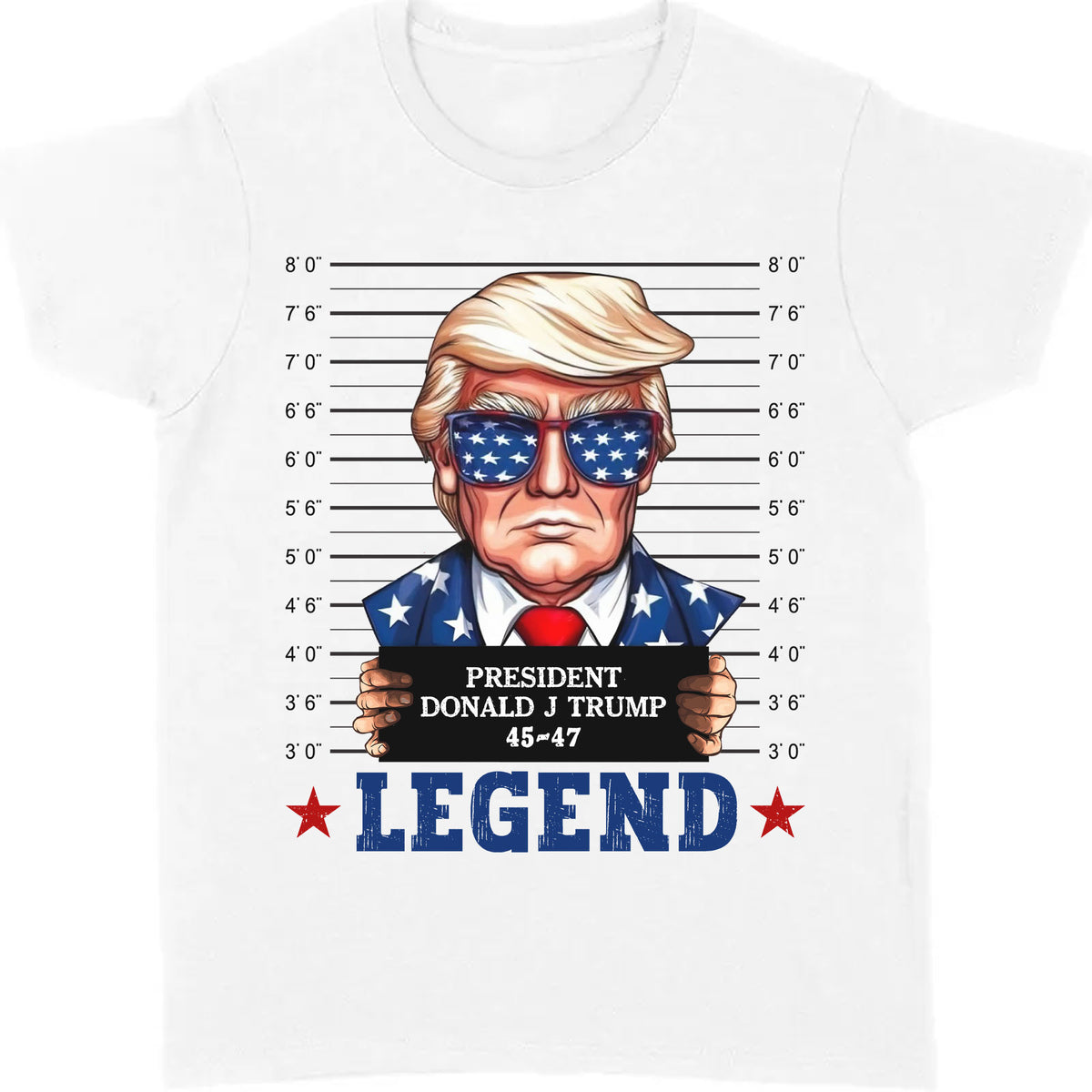 Trump Mugshot Legend Shirt | Trump 2024 Shirt | Trump Supporters Tee | Donald Trump Shirt Bright C1077 - GOP