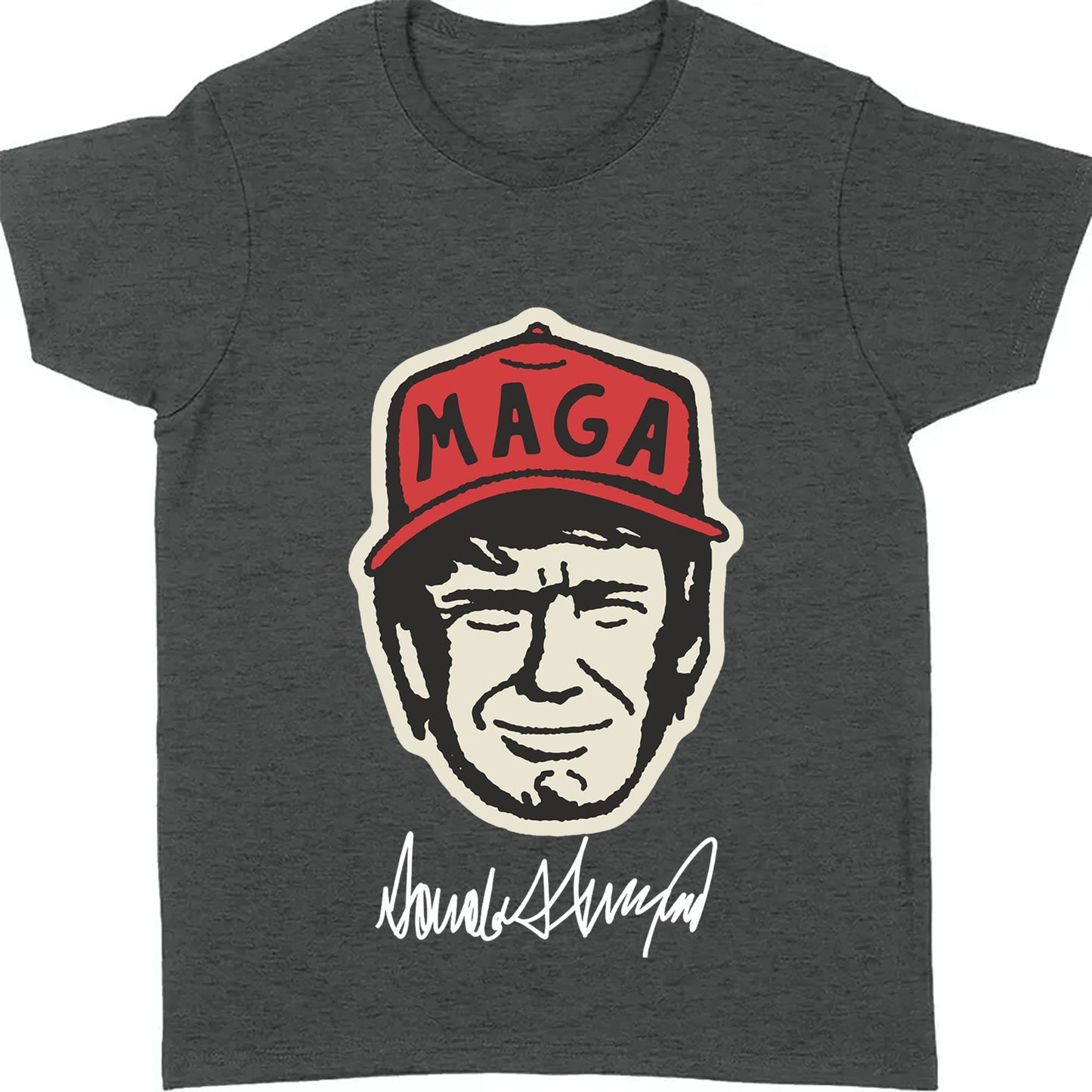 Trump MAGA Hat Cartoon Shirt | Trump 2024 Shirt | Trump Supporter Shirt Dark T1588 - GOP