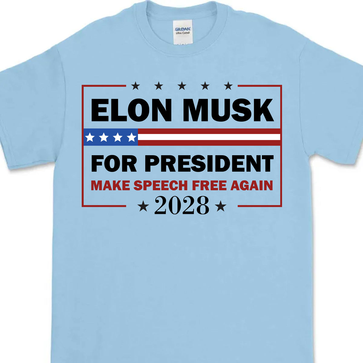 Elon Musk For President Shirt | New Anti Trump Anti MAGA Anti Democrat Shirt | Political Funny Satire USA T-Shirt for New Thinkers 682585