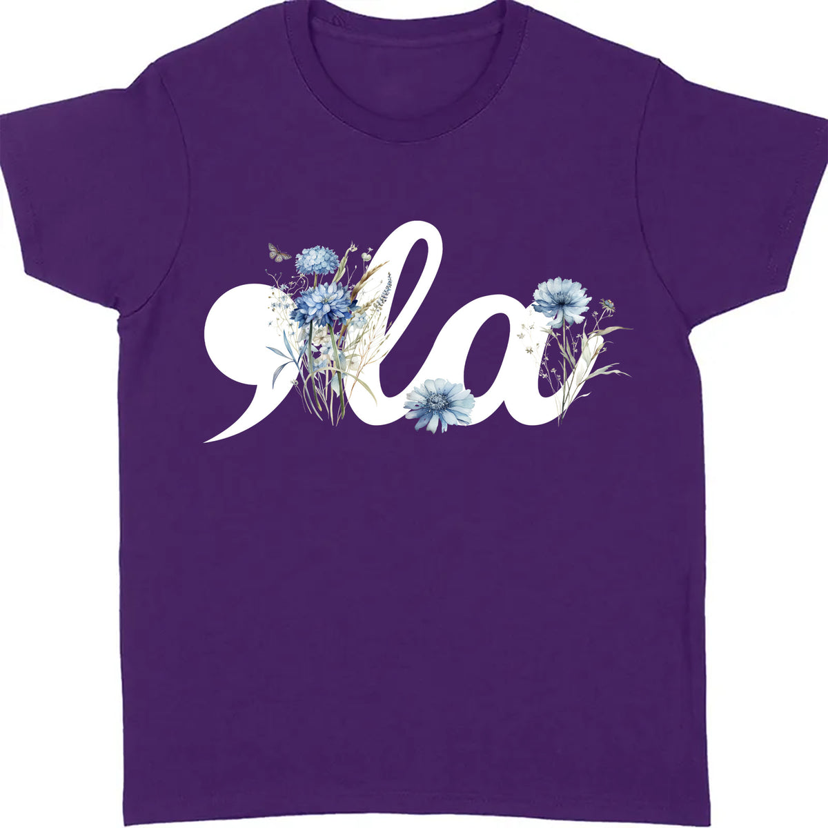 Floral Comma La Shirt | Kamala Harris Shirt | Democrat Shirt Dark T1582 - KH2