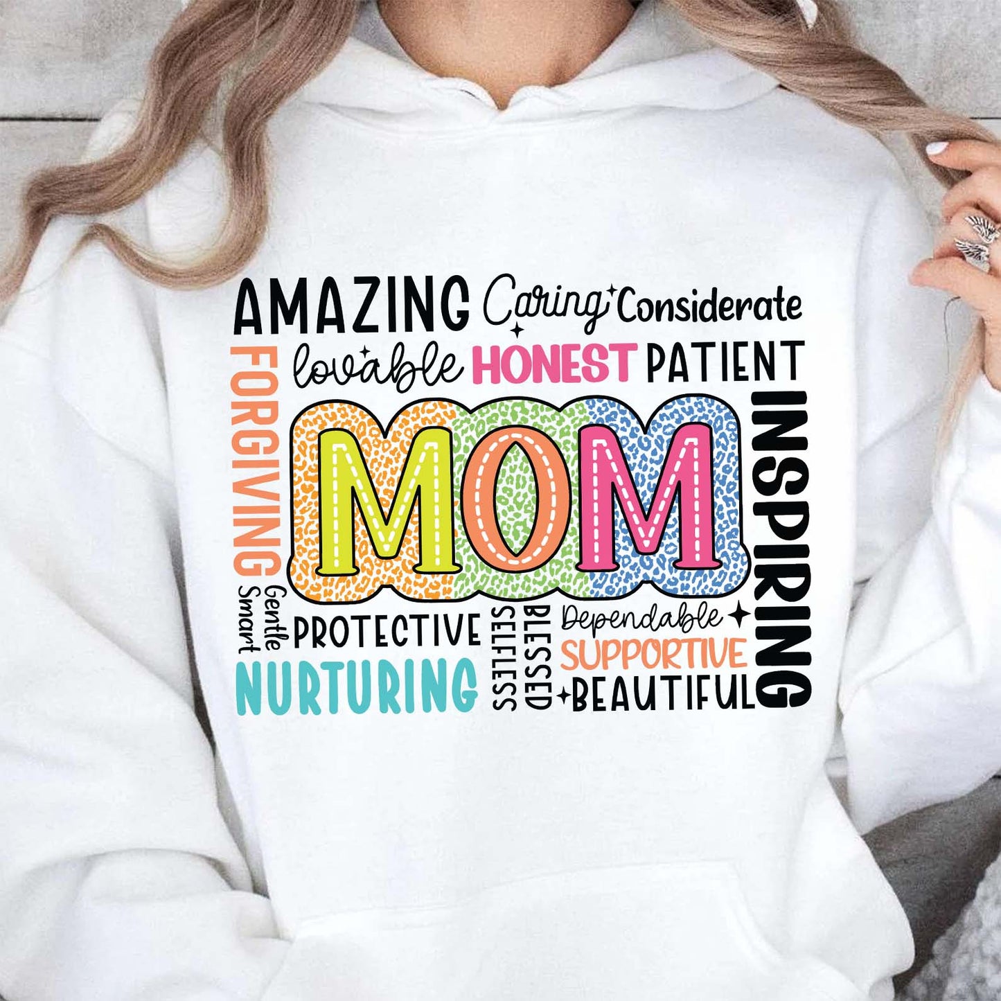 Inspire Mom Sweatshirt - Retro Blessed Mama Pullover, Inspirational Mother's Day Gift, Mom Life Quote Shirt for Strong Moms 682153