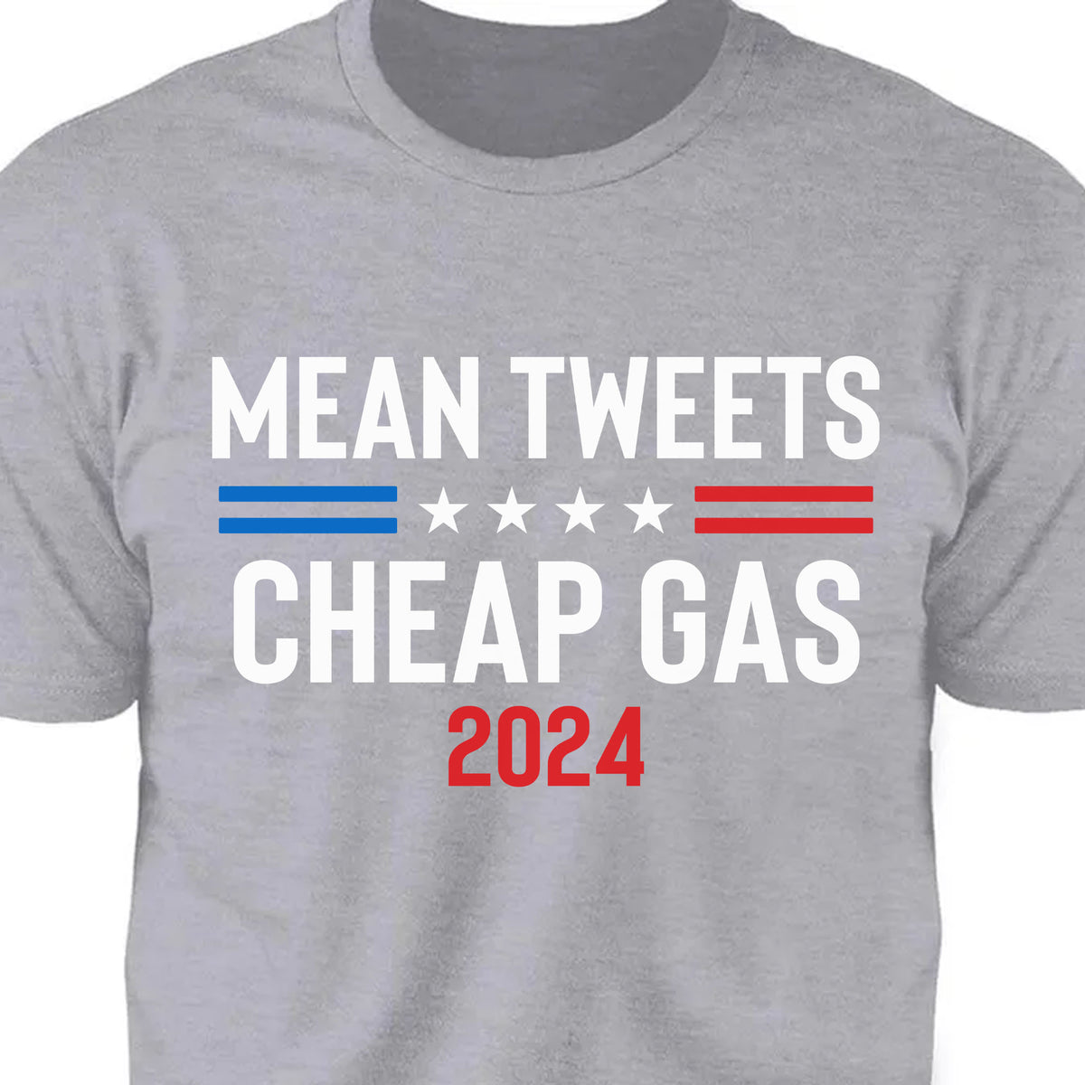 Mean Tweets Cheap Gas 2024 Unisex Shirt | Trump 2024 Shirt | Republican Shirt | Trump Supporters Shirt Dark C1091 - GOP