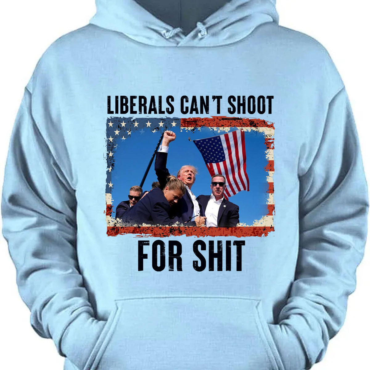 Liberals Can't Shoot Shirt | Trump Fight Shirt | Donald Trump Shirt Bright T1134 - GOP