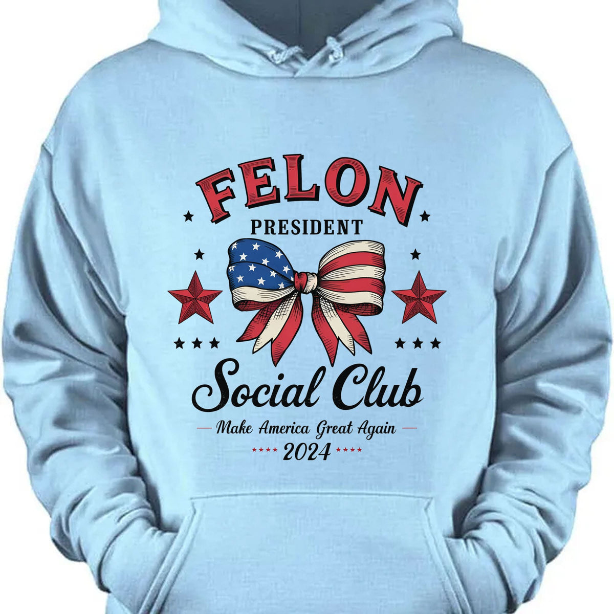 Felon President Social Club | Trump 2024 Shirt | Trump Supporter Shirt Bright T1196 - GOP