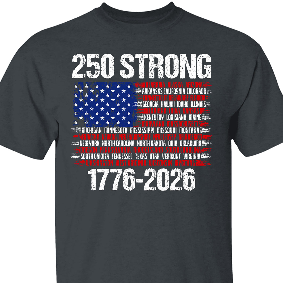250 Years Strong 1776-2026 Shirt | Happy 250th Birthday USA | Patriotic 4th Of July Tee | America 250th Anniversary | Independence Day Shirt 682544