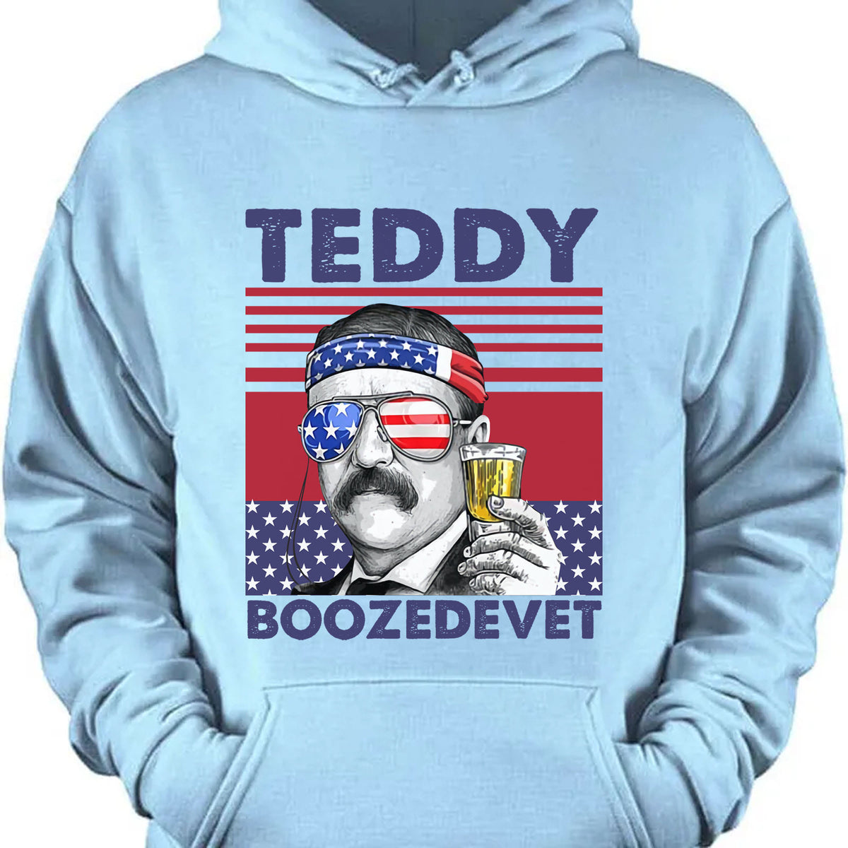 Teddy Boozedevet Funny 4th Of July Drinking Shirt Bright T1189