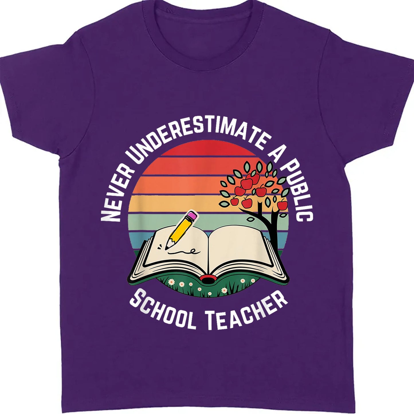 Never Underestimate A Public School Teacher Shirt | Democrat Shirt | Kamala Harris 2024 Shirt Dark T1547 - KH2