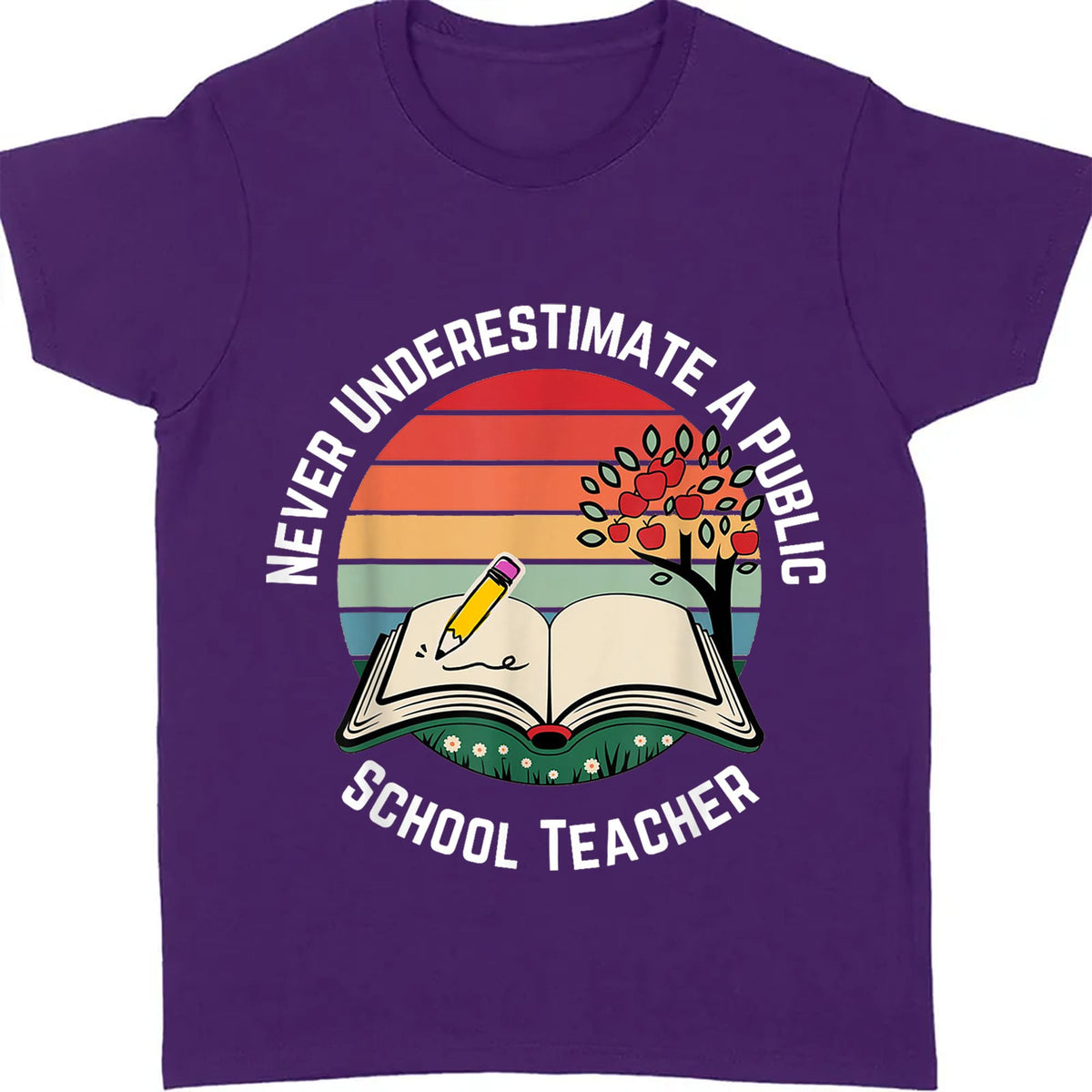 Never Underestimate A Public School Teacher Shirt | Democrat Shirt | Kamala Harris 2024 Shirt Dark T1547 - KH2